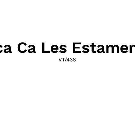 Ca Les Estamenyes Дом отдыха *